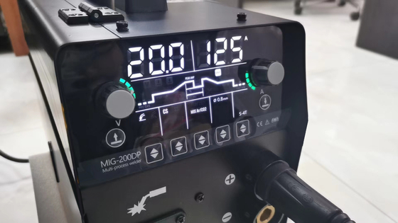 大きなLEDディスプレイ 5kg ワイヤースプーン 無ガス アルミ ミグ 溶接機 AC220V 入力電圧